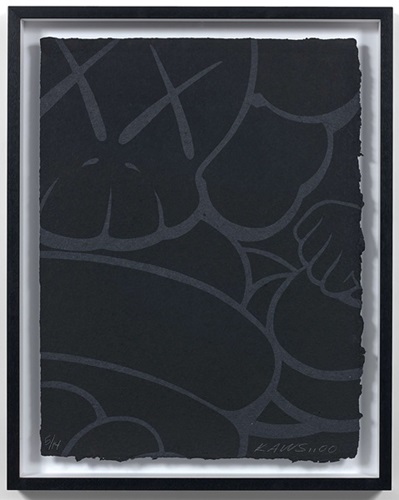 Running Chum (2) (Black On Black) by KAWS