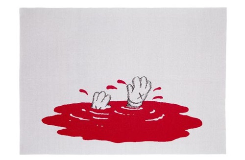 100% Cashmere Blanket (Red) by KAWS