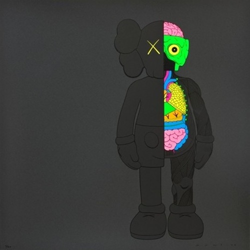Dissected Companion Print (Black) by KAWS